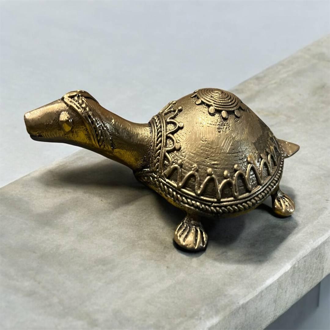 Exquisite Handcrafted Brass Turtle - SHG Bazaar
