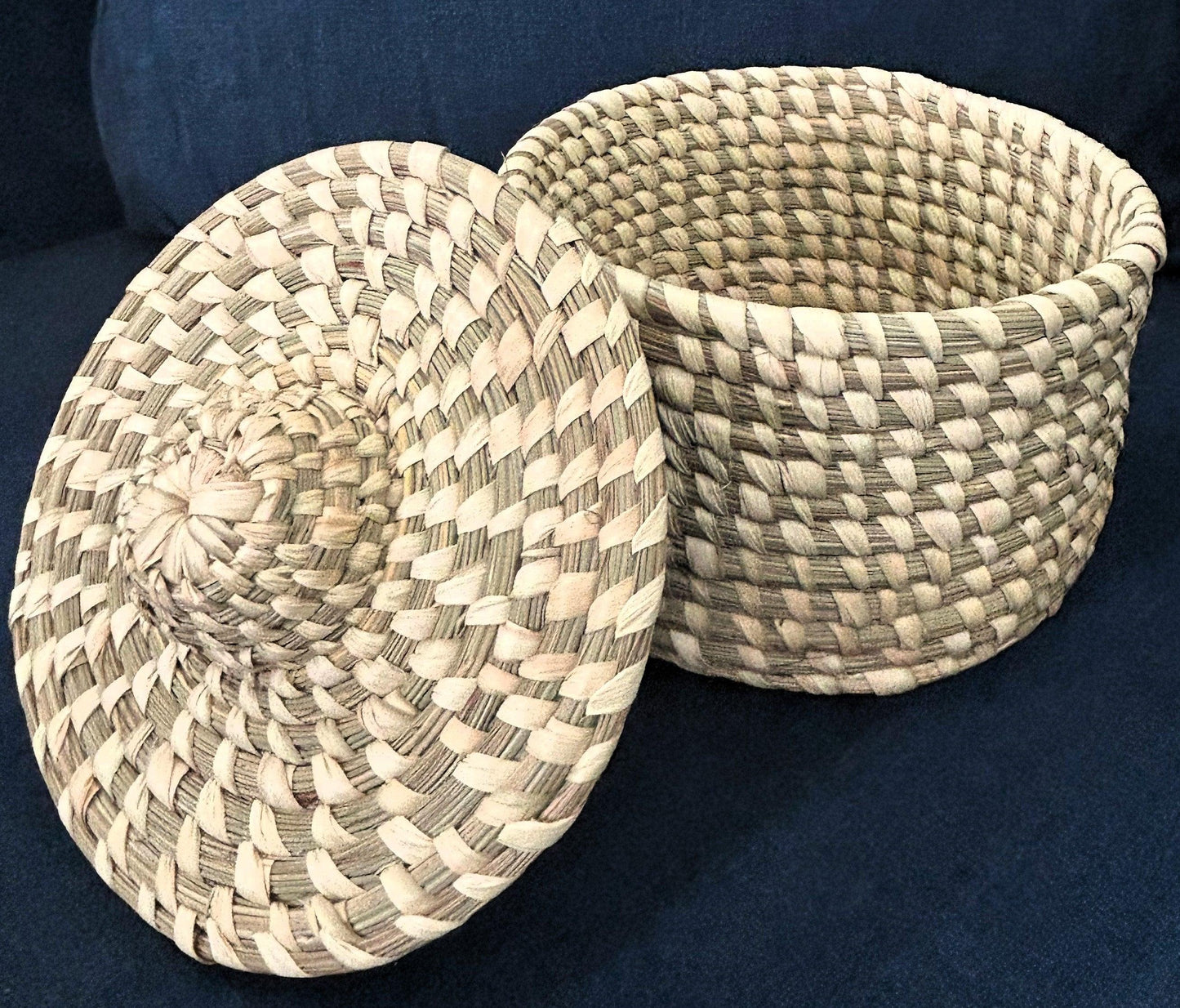 Round Lid Basket - SHG Bazaar
