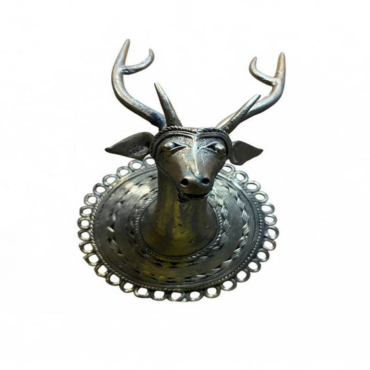 Exquisite Handcrafted Brass Deer Head Wall Decor