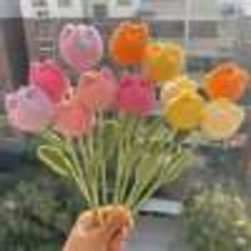 Crochet Tulip Flowers