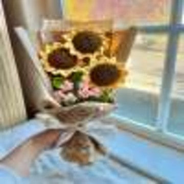 Crochet Sunflower Bouquet
