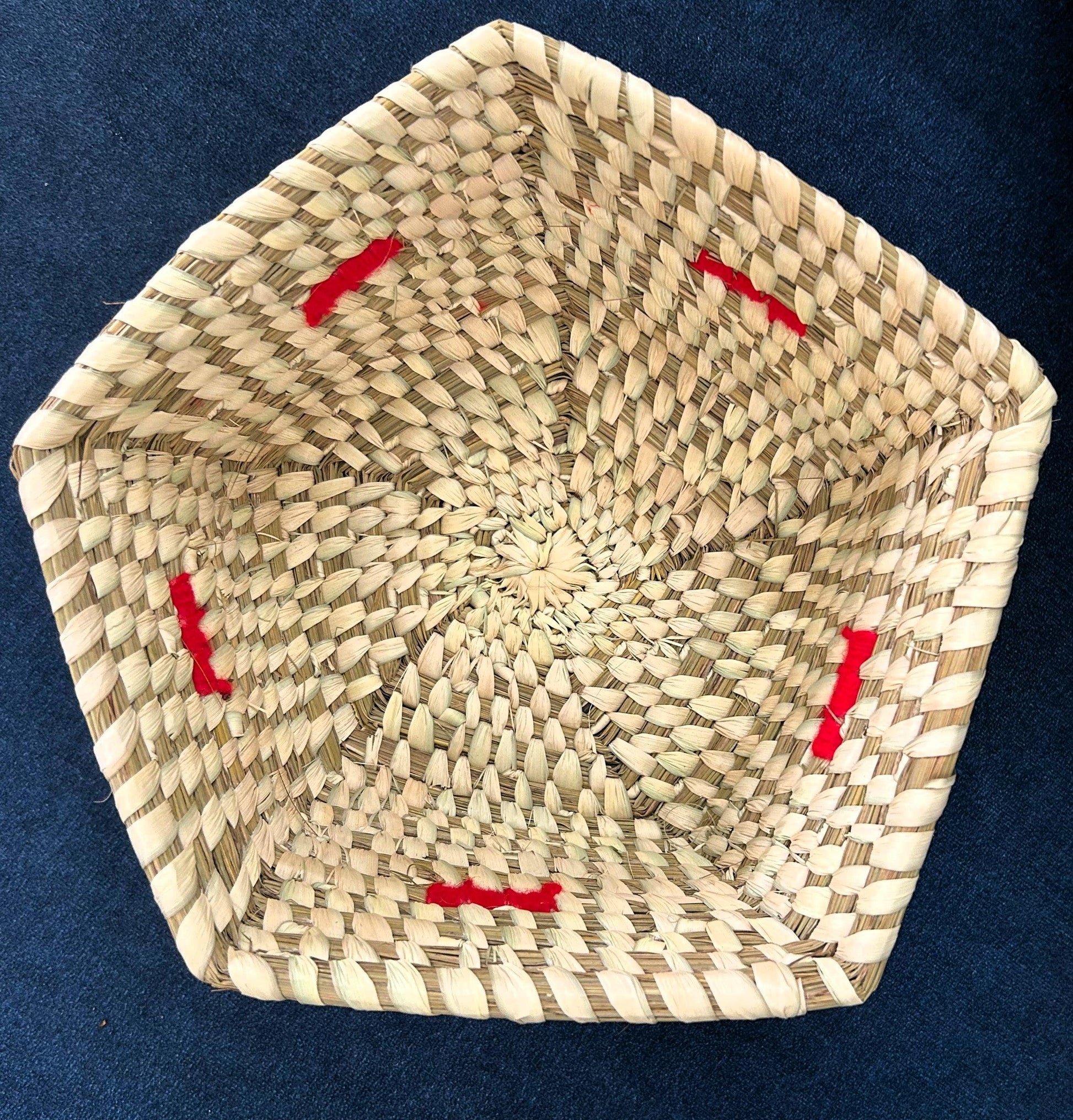 Pentagonal Accent Basket - SHG Bazaar 